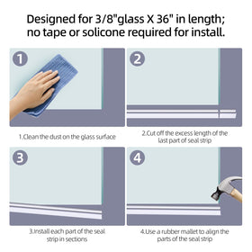 POZIA memory-elastic wiping strip adapts to floor irregularities for consistent sealing.