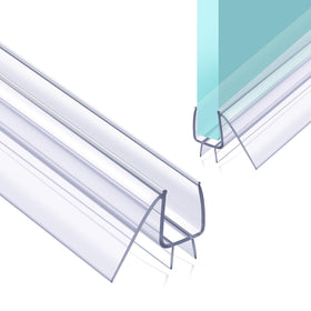 POZIA seal on frameless glass provides seamless look and leak protection.