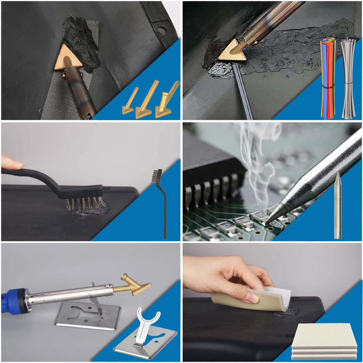 Ppizkk dashboard repair with plastics welding for edge-to-edge finishes.