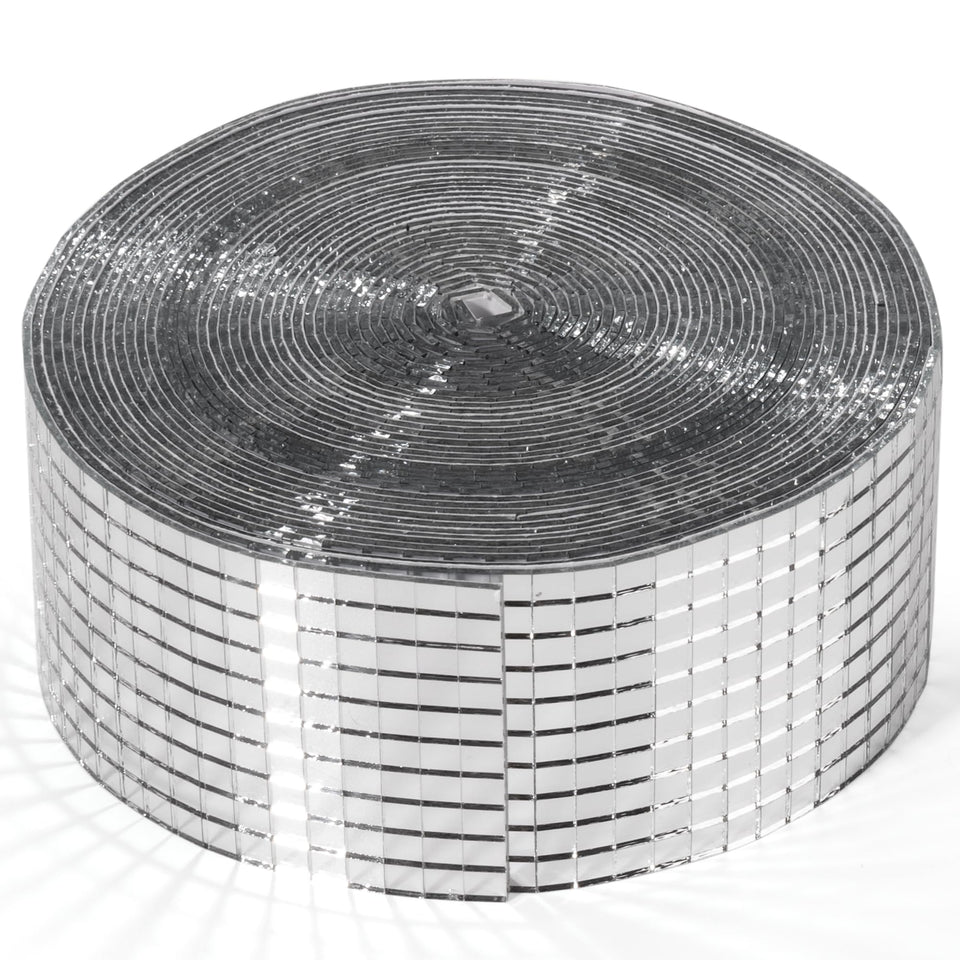PP OPOUNT disco tiles roll in mirror finish for flexible DIY decor.
