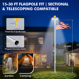 PPQ easy 30 second install fits standard flagpoles quickly
