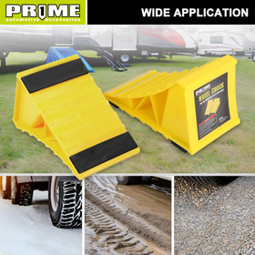 PR1ME wheel chocks are lightweight for simple transport.