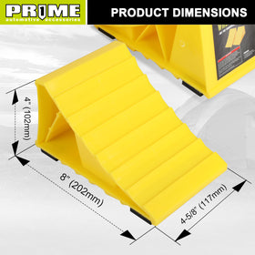PR1ME wheel chocks fit tires up to 26 inches for RVs.