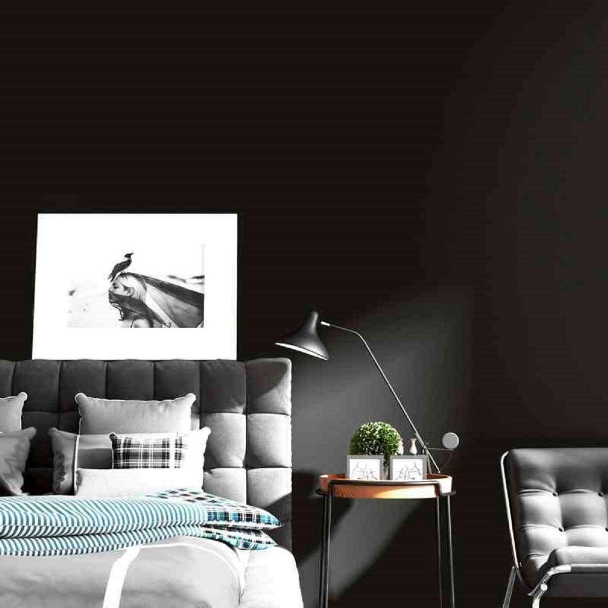practicalWs durable black wallpaper suits smooth surfaces like tables and cabinets