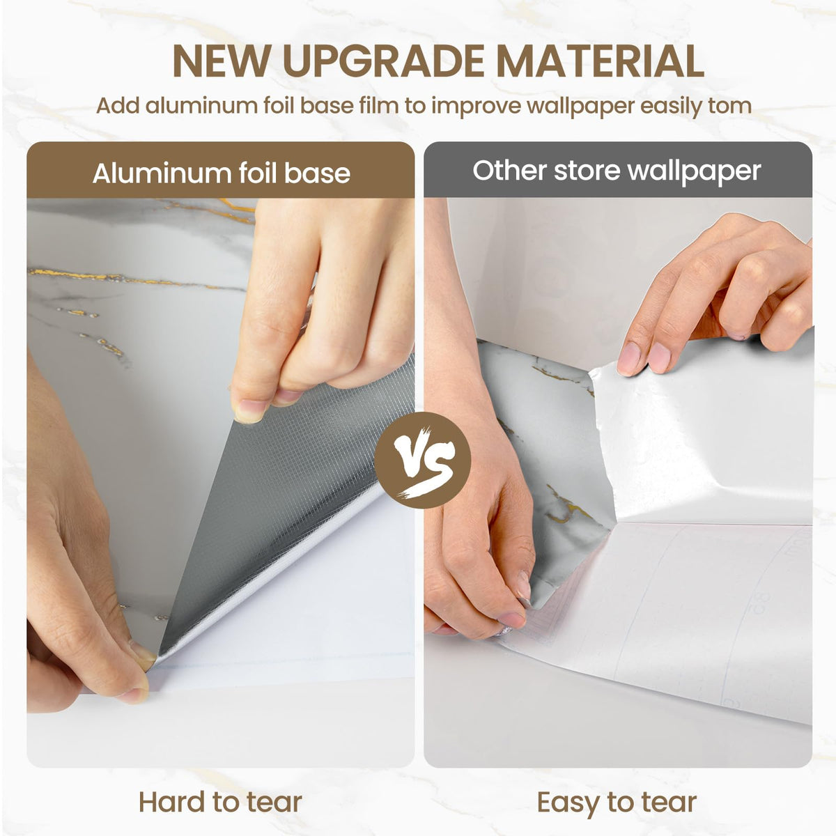 practicalWs glossy marble wallpaper white and gold finishes enhance spaces