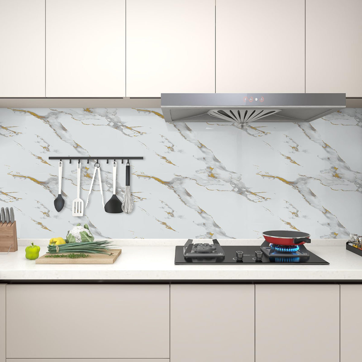 practicalWs glossy marble wallpaper on notebooks and crafts