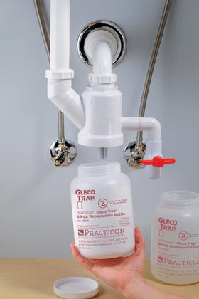 Practicon Gleco Trap System adapts to existing plumbing for installation ease