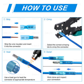 PRECIHW heat shrink tubing with adhesive forming a waterproof seal