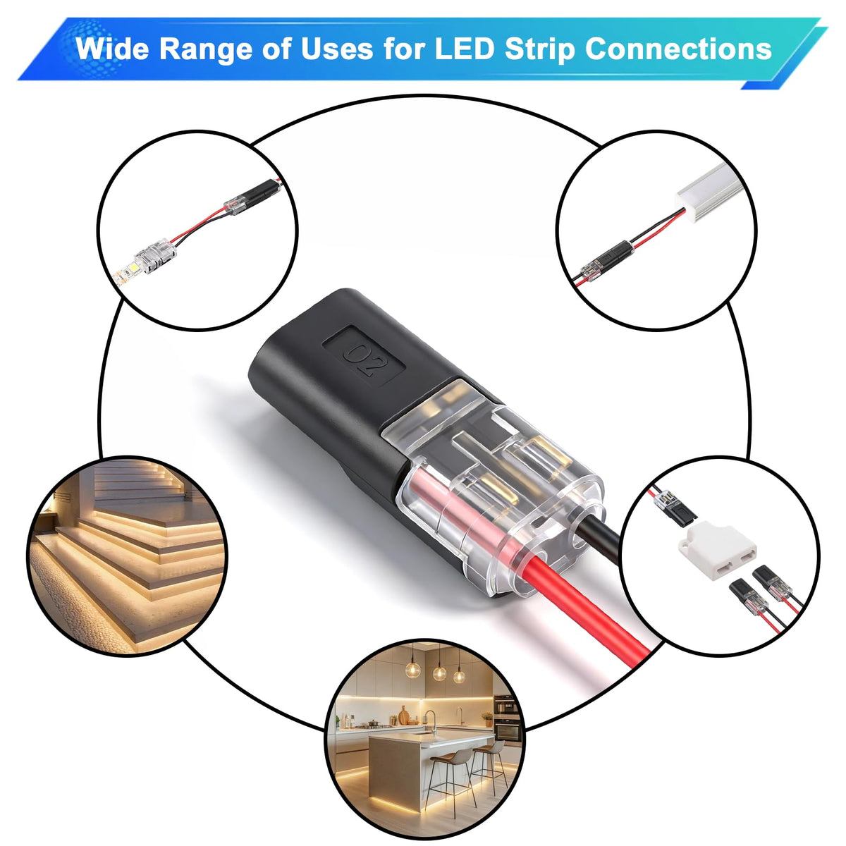 PRECIHW transparent housing allows visual verification of wire seating during quick installations.