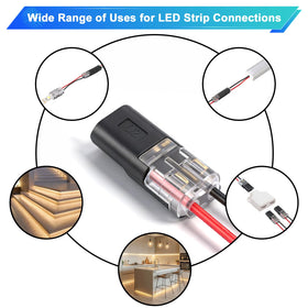 PRECIHW transparent housing allows visual verification of wire seating during quick installations.