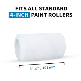Precision Defined 4-inch roller-frame interlock prevents slips during painting