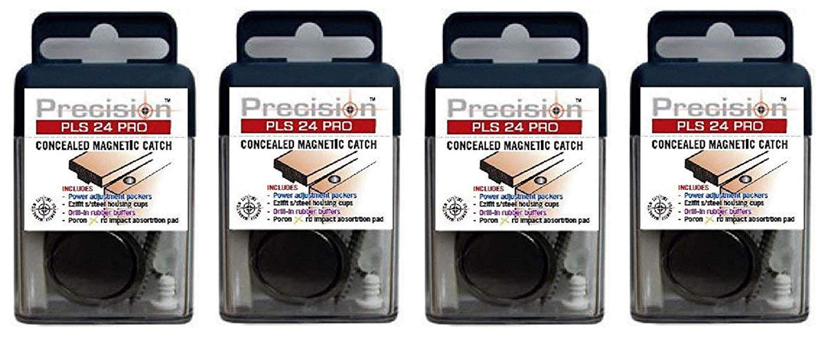 Precision Lock PLS-24 PRO concealed magnetic catch delivers silent door closure.