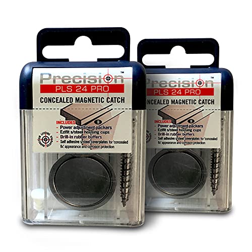 Precision Lock PLS 24 PRO concealed magnetic catch for quiet door closure.
