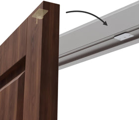 Double doors fitted with Precision Lock PLS19BCR magnetic catch