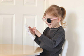 Precision Vision Optishield black silicone occluder with full eye coverage