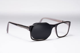 Precision Vision Optishield silicone occluder on glasses for secure occlusion