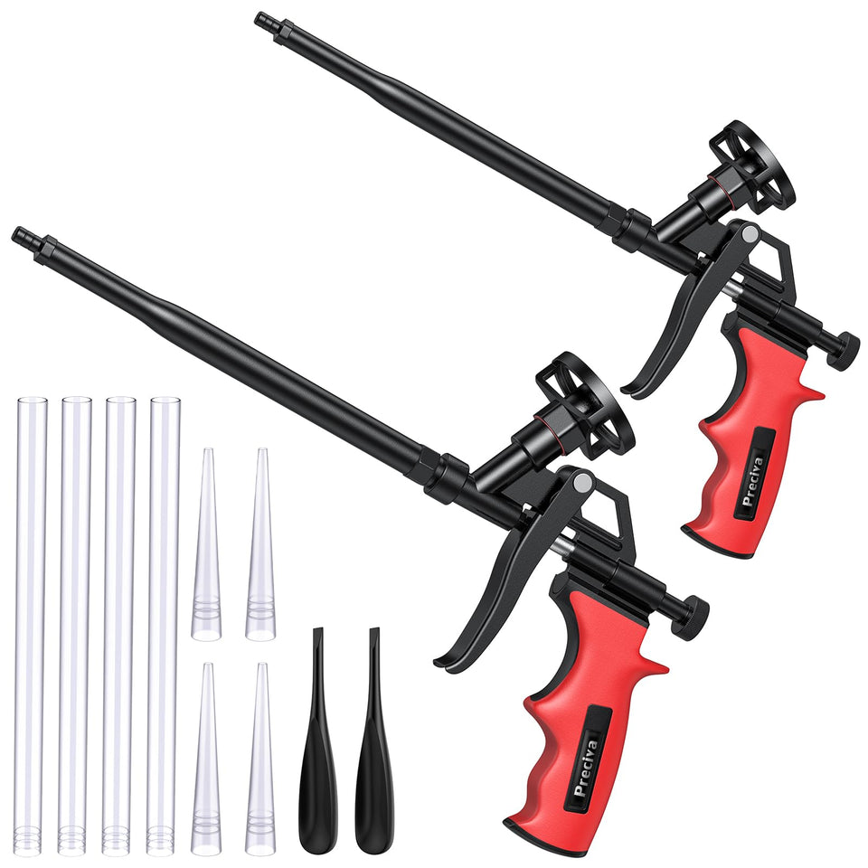 Preciva 2PCS foam gun set for precise caulking and sealing