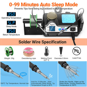 Preciva 927 IV includes two helping hands for stability
