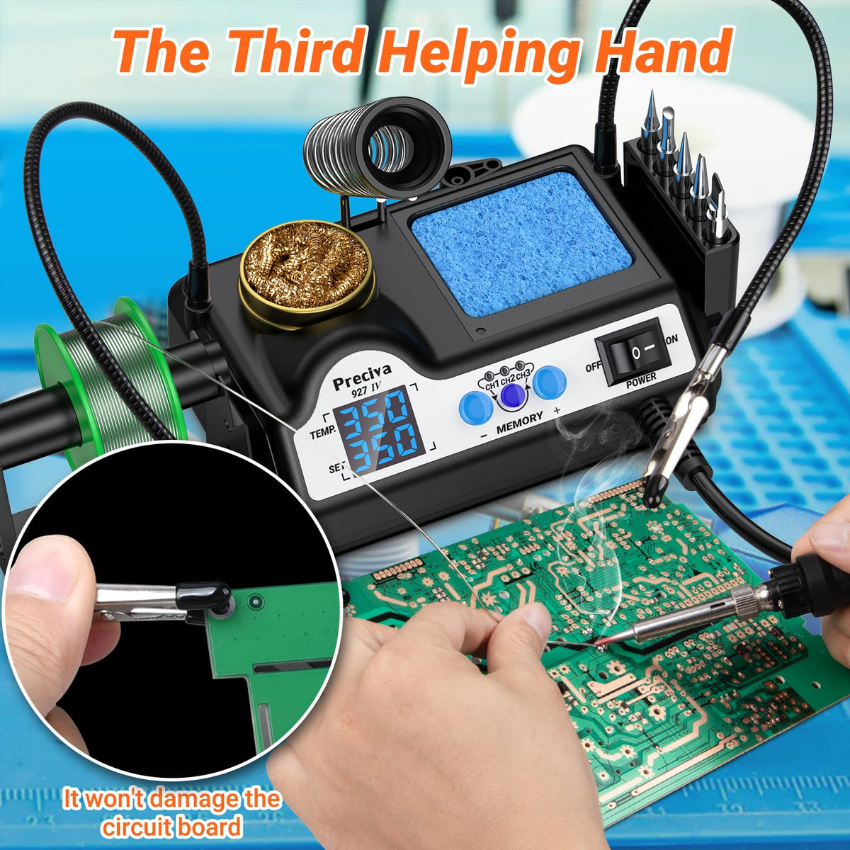 Preciva 927 IV dual-temperature display shows set and actual temps