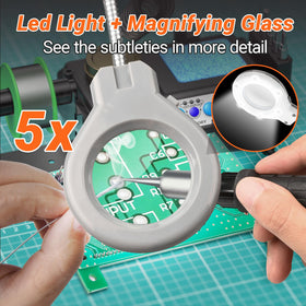Preciva 927 IV magnifying lens with LED light for precision