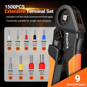 Preciva bow-shaped handle reduces hand fatigue during crimping