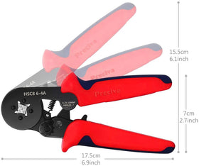 Preciva ergonomic handle crimping tool with non-slip grip in use
