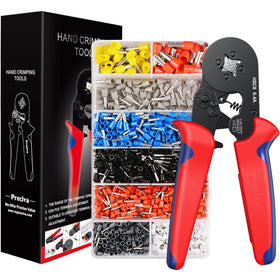 Preciva ferrule crimping tool kit in a compact setup for DIY projects