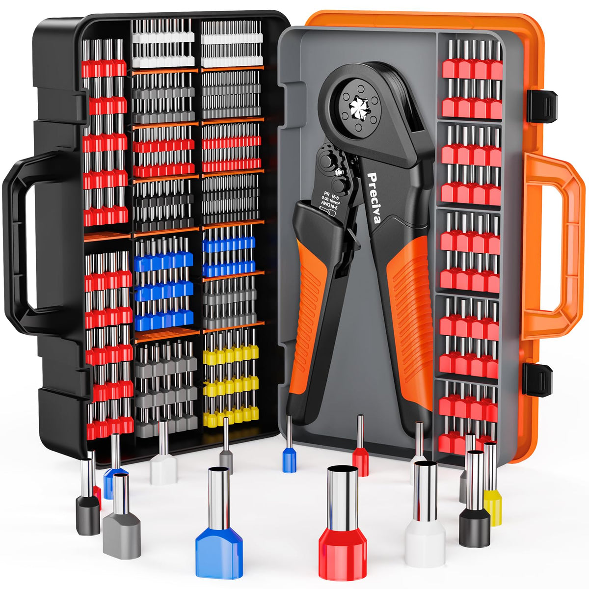 Preciva ferrule crimping tool kit for precise, consistent terminations.
