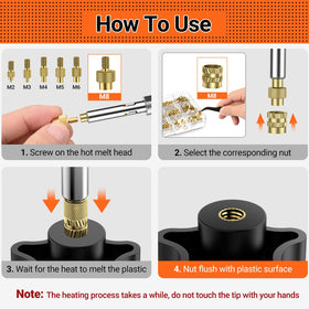 Easy heat-set insert installation demonstration with Preciva