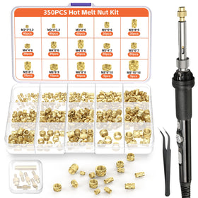 Preciva heat-set insert tip set with 60W iron ready for clean embedding