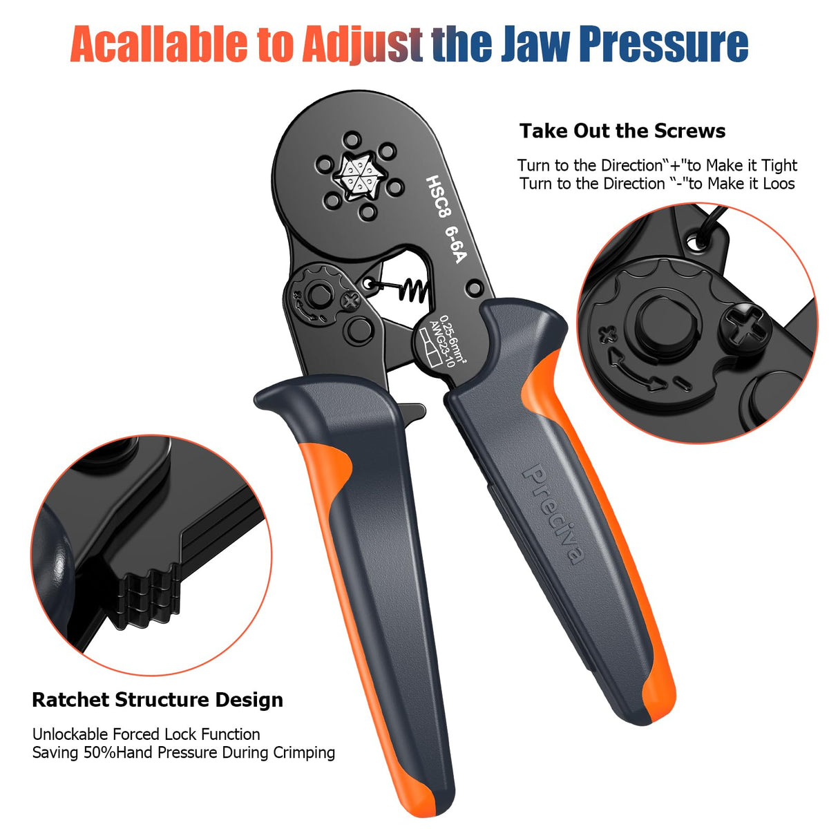 Preciva lightweight ergonomic handle reduces fatigue during long sessions.