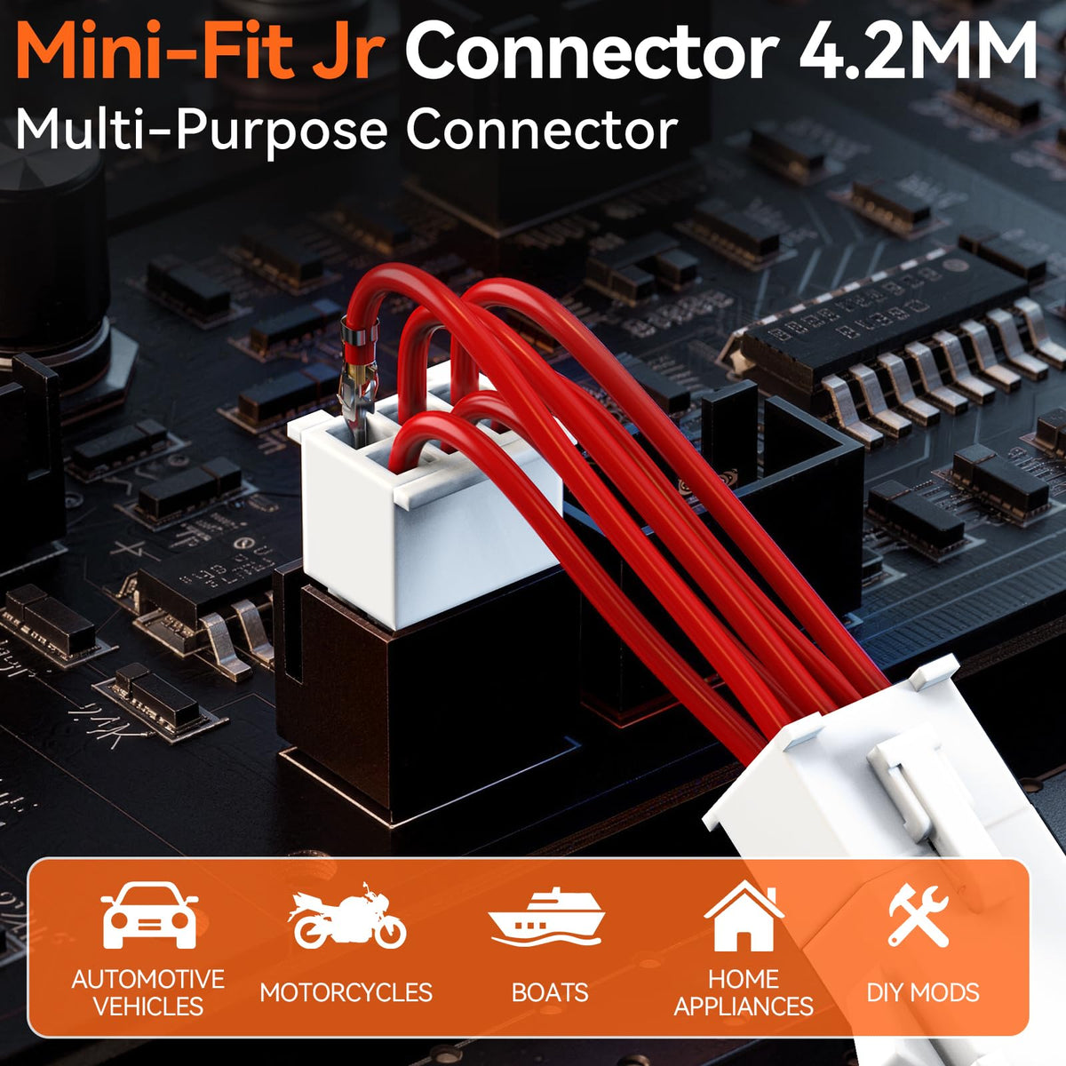 Preciva Mini-Fit Jr kit compatible with Dupont Molex KF2510 terminals