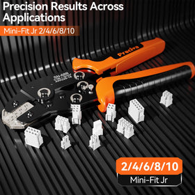 Preciva Mini-Fit Jr durable crimping jaws for consistency