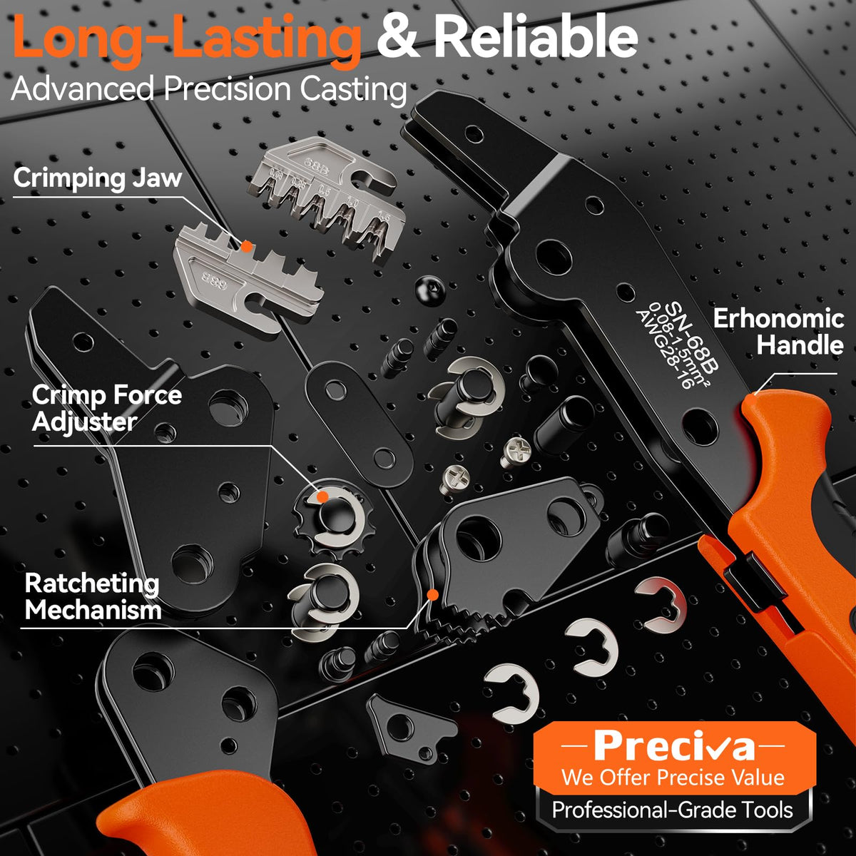 Preciva Mini-Fit Jr in use on workbench for wiring projects