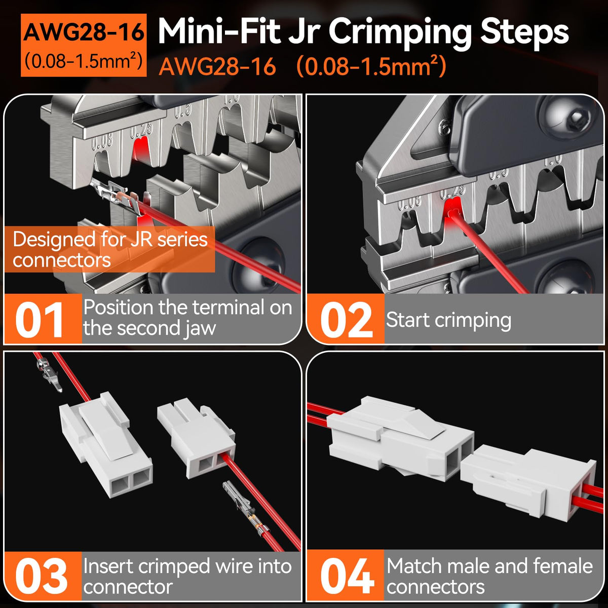 Preciva Mini-Fit Jr removal tool for quick terminal extraction