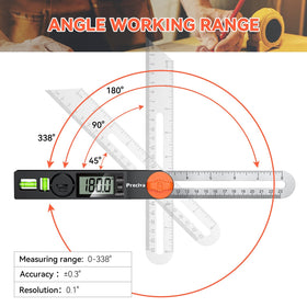 Preciva T-Bevel Gauge center-knob locks angles for copying.