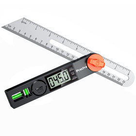Preciva T-Bevel Gauge LCD display shows precise angle readings for quick setup.