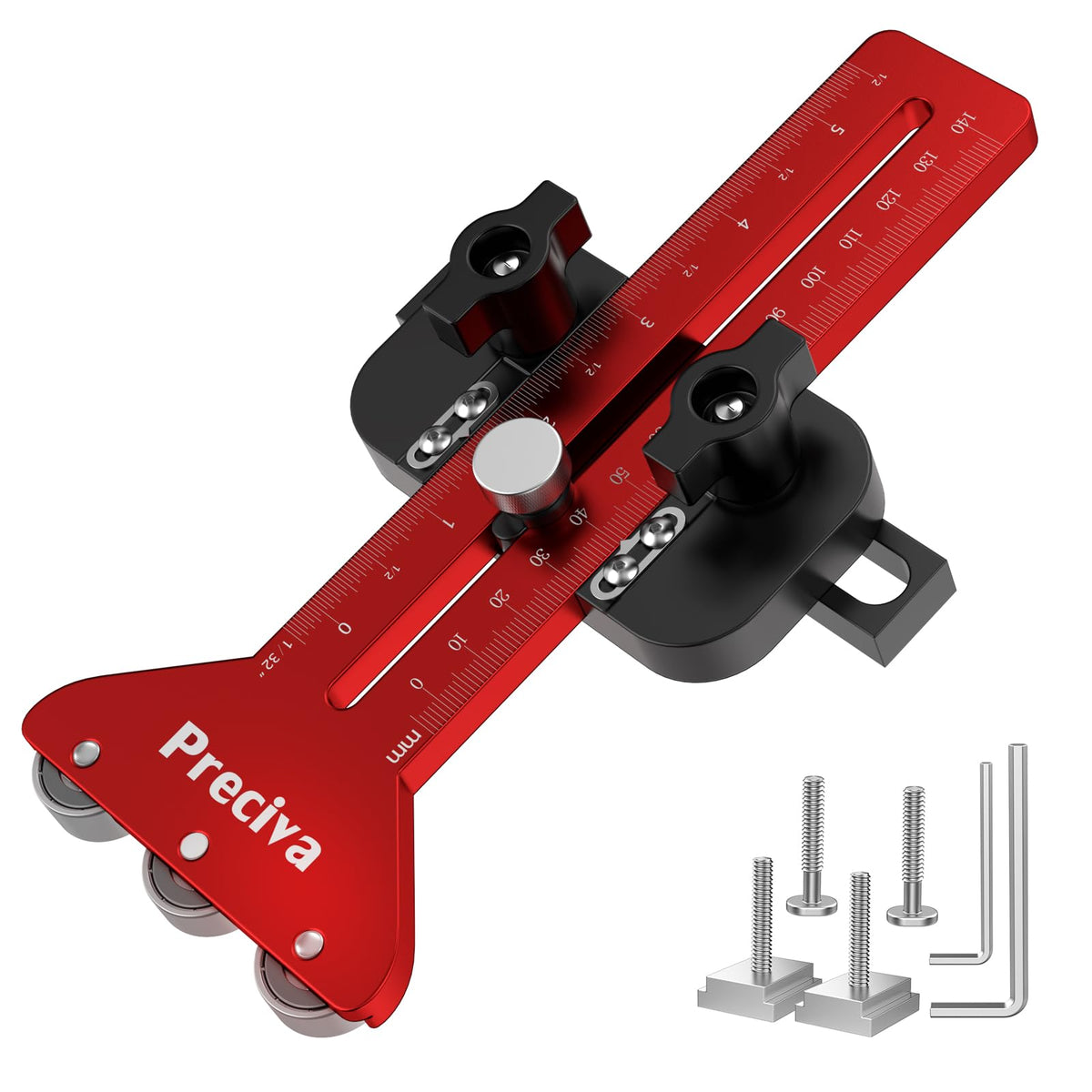 Preciva thin rip jig front view for precise repeatable cuts.