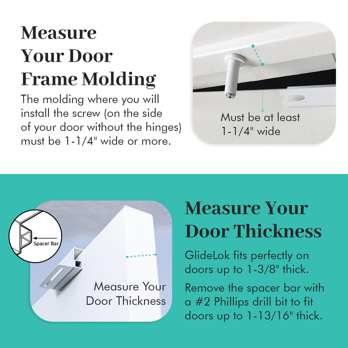Predictable Solutions GlideLok dual-sided operation lets you lock or unlock from either side.