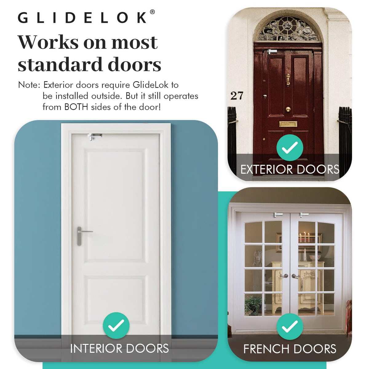 All‑metal GlideLok construction highlights durability for long‑term use