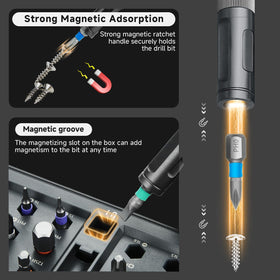 Prekull 6.2-degree ratchet reduces effort during delicate tasks.
