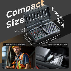 Prekull screwdriver with rugged aluminum alloy construction for durability.