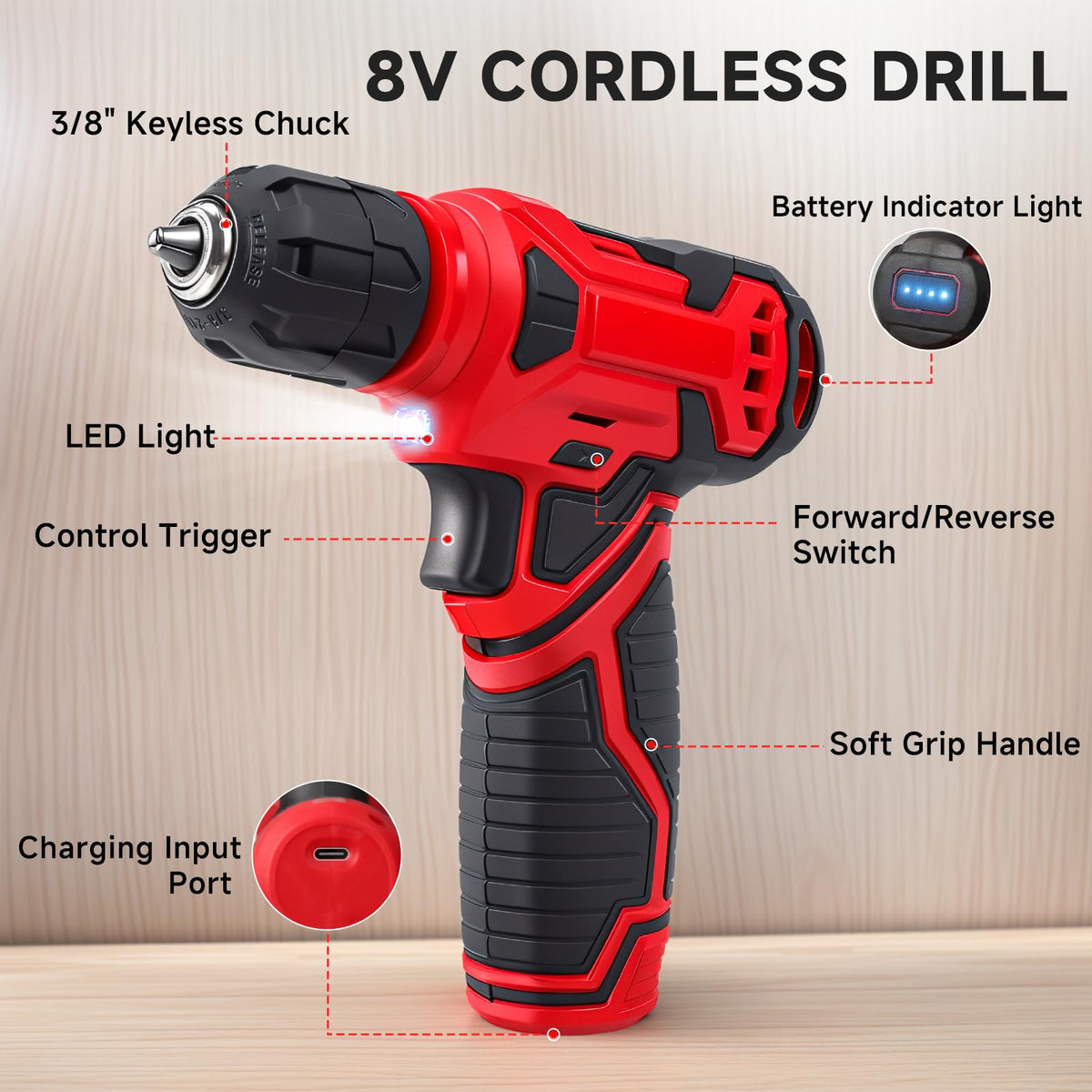 prekull anti-slip grip for steady handling during tasks