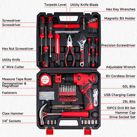 prekull compact durable tool case keeps tools organized
