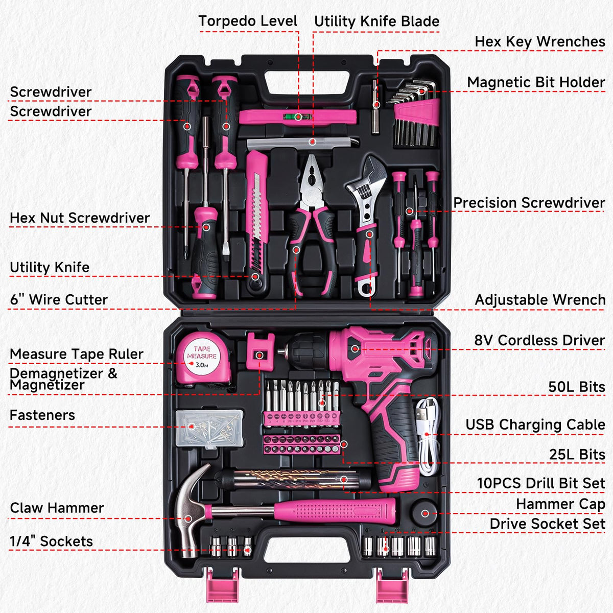 Prekull durable tool case keeps tools organized and portable