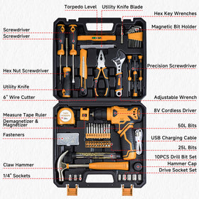 prekull tool set shown in DIY use for home projects