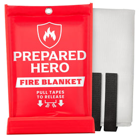 Prepared Hero emergency fire blanket pack ready for quick deployment