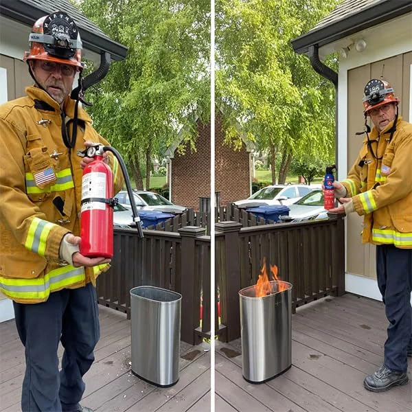 Prepared Hero Fire Spray compact kitchen extinguisher, easy to deploy