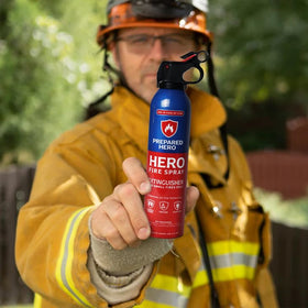 Prepared Hero Fire Spray mini extinguisher for car, compact on-the-go safety