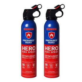 Prepared Hero Fire Spray mini extinguisher for home, quickly tackles small fires